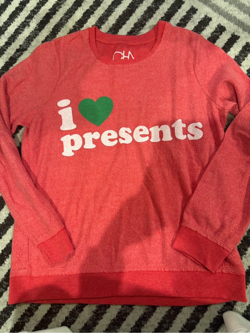 Chaser Red 'I ♥ Presents' Graphic Sweatshirt